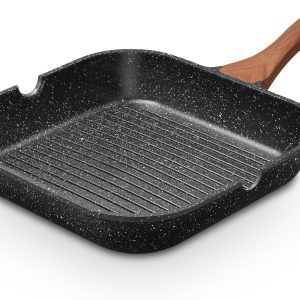 9.5 Inch Nonstick Grill Pan for Indoor Cooking